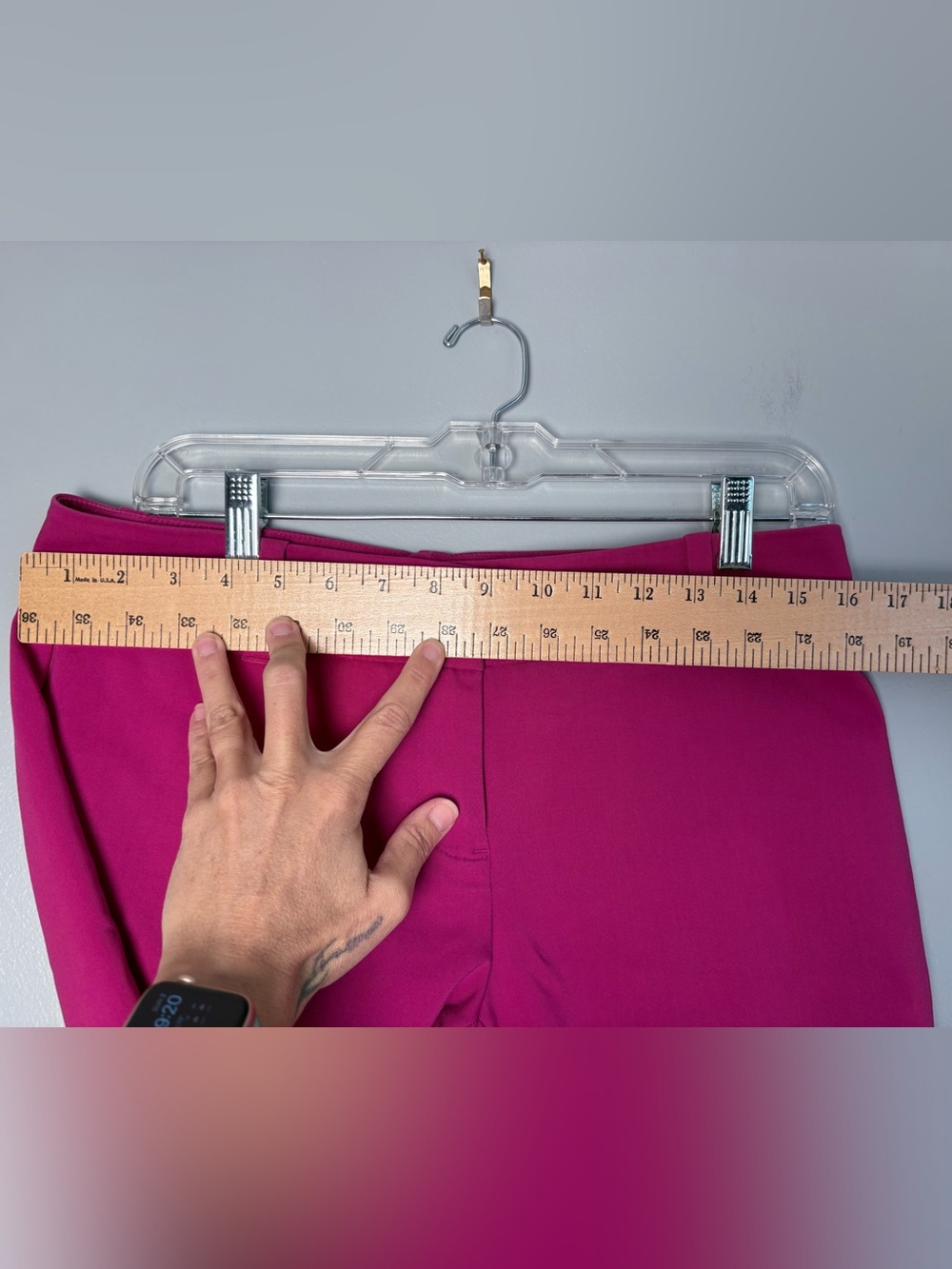 White House Black Market Magenta Fuchsia Pink Slim Ankle Pants Dress Trousers 6 - Picture 5 of 8